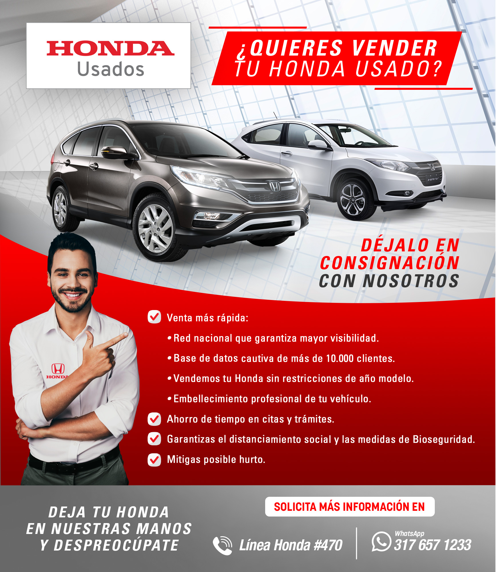Honda Usados | Déjalo en consignación con nosotros